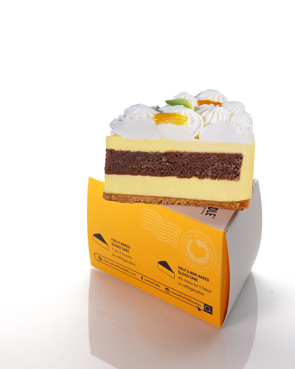 Mango Passionfruit Cheesecake - Slice